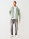 BUDDHA LOGO ZIP HOODIE