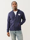 BUDDHA LOGO ZIP HOODIE