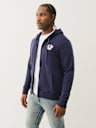 BUDDHA LOGO ZIP HOODIE