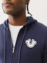 BUDDHA LOGO ZIP HOODIE