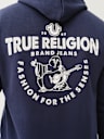 BUDDHA LOGO ZIP HOODIE