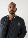 HS LOGO QUILTED BOMBER JACKET
