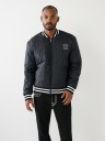 HS LOGO QUILTED BOMBER JACKET