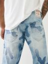 RICKY INDIGO CAMO STRAIGHT JEAN