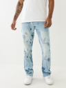 RICKY INDIGO CAMO STRAIGHT JEAN