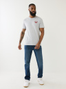 FLOCKED BRANDED LOGO TEE