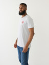 FLOCKED BRANDED LOGO TEE