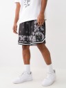 BANDANA PRINT MESH SHORT