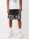 BANDANA PRINT MESH SHORT