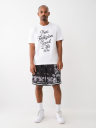 BANDANA PRINT MESH SHORT
