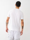 PAISLEY TWILL APPLIQUE LOGO TEE