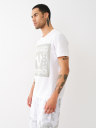 PAISLEY TWILL APPLIQUE LOGO TEE