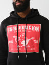 LADDER STITCH LOGO APPLIQUE HOODIE