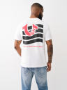 CAMISETA CON ESTAMPADO DE BANDERA Y HERRADURA