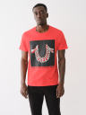 WARPED HORSESHOE LOGO TEE