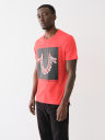 WARPED HORSESHOE LOGO TEE