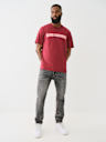 CROSS STITCH ARCHED LOGO TEE