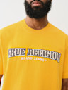 CROSS STITCH ARCHED LOGO TEE