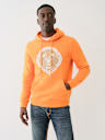 EMBROIDERED BUDDHA FACE HOODIE