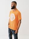 CHAIN STITCH EMBROIDERY BUDDHA FACE TEE