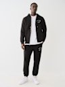 SUDADERA CON CAPUCHA Y CIERRE CON LOGOTIPO DE BUDDHA Y ESTRELLA