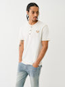 CONTRAST STITCH SLUB HENLEY TEE
