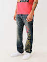 BILLY SASHIKO PAINTED STACKED BOOTCUT JEAN