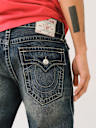 BILLY SASHIKO PAINTED STACKED BOOTCUT JEAN