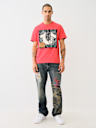 BILLY SASHIKO PAINTED STACKED BOOTCUT JEAN