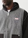 HEAVY WEIGHT FLEECE LINED BIG T DENIM JACKET