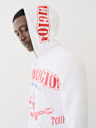 EXAGGERATED ICON RAW TRIM ZIP HOODIE