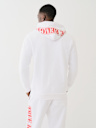EXAGGERATED ICON RAW TRIM ZIP HOODIE