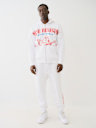 EXAGGERATED ICON RAW TRIM ZIP HOODIE