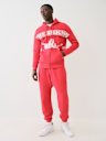 EXAGGERATED ICON RAW TRIM ZIP HOODIE