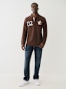 BUDDHA APPLIQUE RUGBY POLO SHIRT