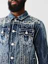 BW x TR BIG T FLAME TRUCKER JACKET