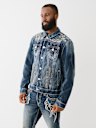 BW x TR BIG T FLAME TRUCKER JACKET