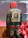 BW x TR BIG T FLAME TRUCKER JACKET