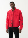JIMMY FRAYED PATCH DENIM JACKET