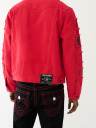 JIMMY FRAYED PATCH DENIM JACKET