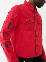JIMMY FRAYED PATCH DENIM JACKET