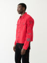 JIMMY FRAYED PATCH DENIM JACKET