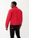 JIMMY FRAYED PATCH DENIM JACKET