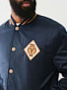 SATIN EMBROIDERED BOMBER JACKET