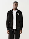 VELOUR BIG T ZIP JACKET