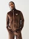 VELOUR BIG T ZIP JACKET