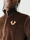 VELOUR BIG T ZIP JACKET