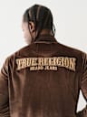 VELOUR BIG T ZIP JACKET