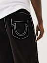 VELOUR BIG T STRAIGHT PANT