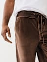 VELOUR BIG T STRAIGHT PANT